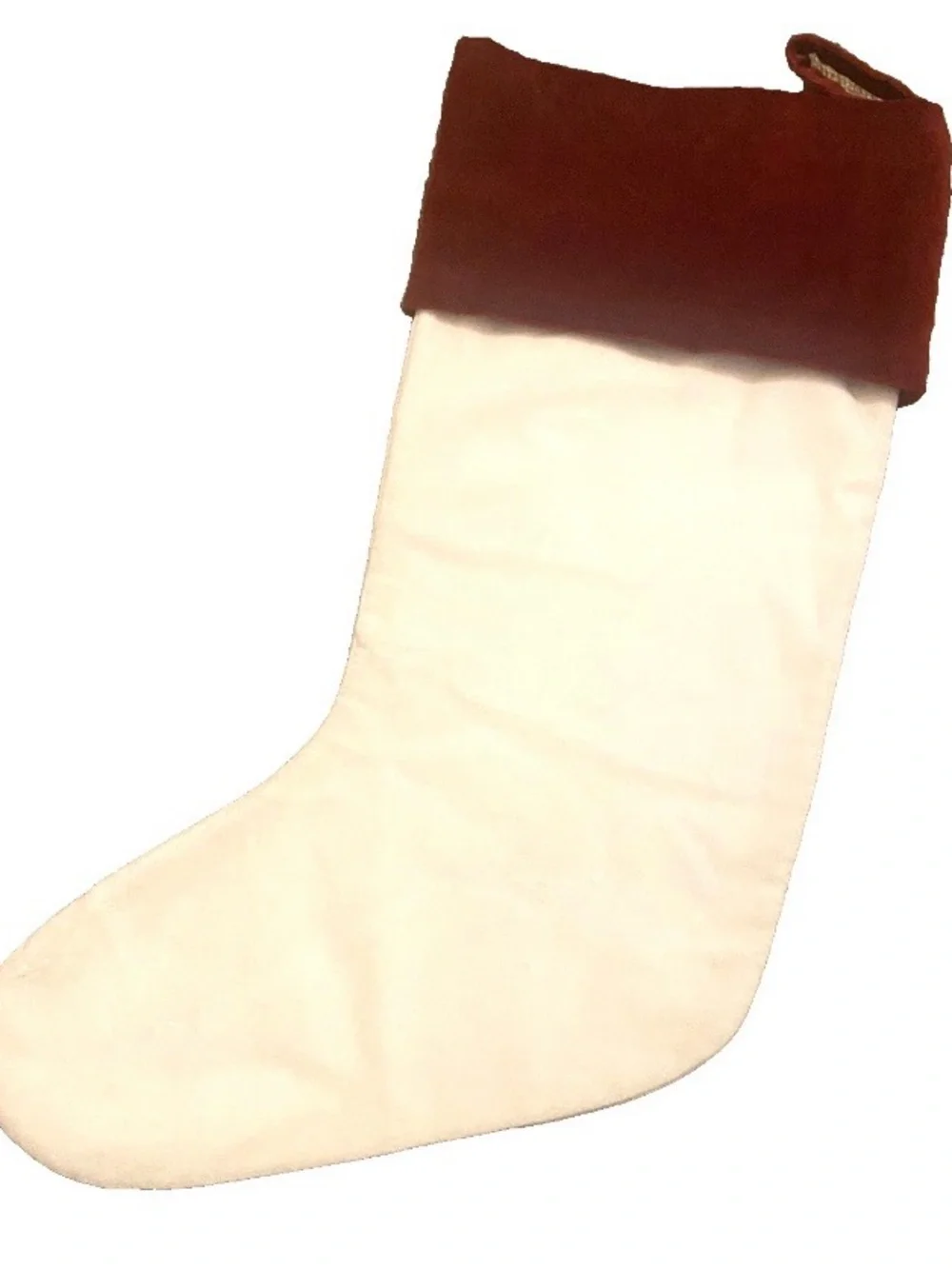 Pottery Barn Sarita Handa Holiday Merry Christmas Stocking Velvet 19 in.